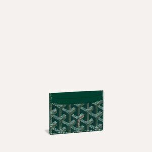 2024 NWT Goyard Saint Sulpice Card Holder Coated Canvas Green